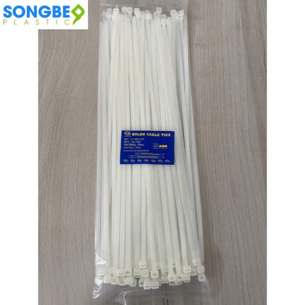 Dây rút nhựa 8x350 – Siết chắc, chịu lực cao | Sông Bé Plastic 18 Dây Rút Nhựa 8×350 mm – Bền Bỉ, Siết Chắc, Chịu Lực Vượt Trội