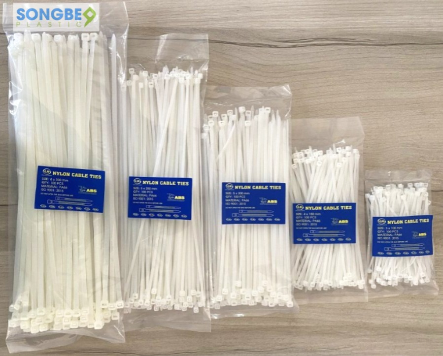 Dây rút nhựa 4x150 – Bền chắc, chất lượng cao | Sông Bé Plastic 5 Dây rút nhựa 4x150mm (15cm)