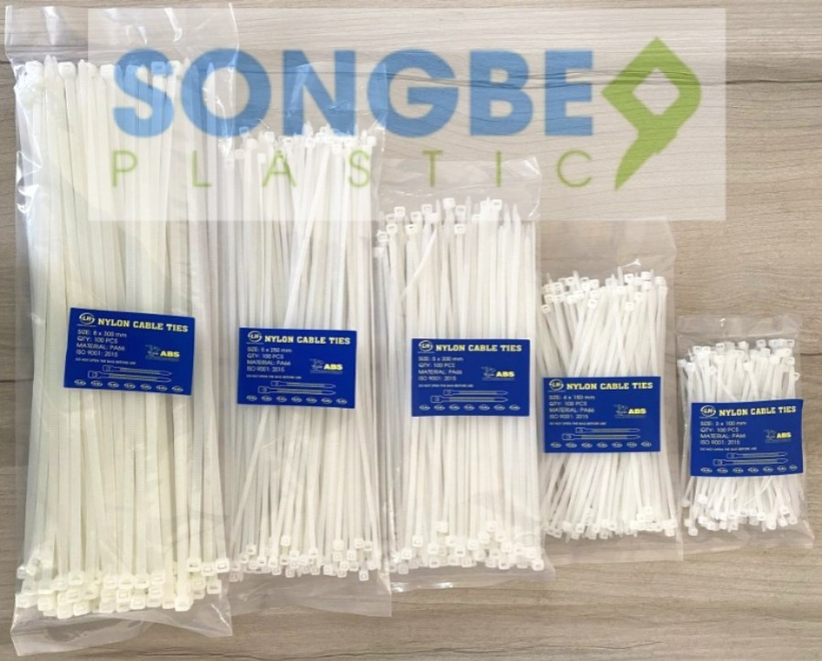 Dây rút nhựa 8x350 – Siết chắc, chịu lực cao | Sông Bé Plastic 19 Dây Rút Nhựa 8×350 mm – Bền Bỉ, Siết Chắc, Chịu Lực Vượt Trội