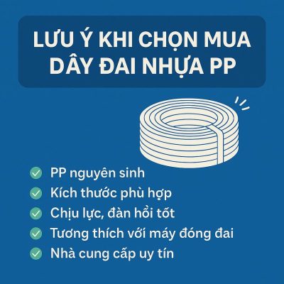 Cần mua dây đai nhựa PP chất lượng? Xem ngay hướng dẫn chi tiết cách chọn dây PP
