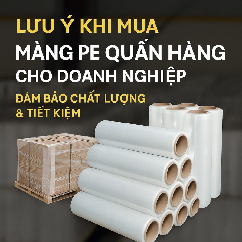 Lưu Ý Khi Mua Màng PE Quấn Hàng Cho Doanh Nghiệp – Đảm Bảo Chất Lượng & Tiết Kiệm 3 Lưu Ý Khi Mua Màng PE Quấn Hàng Cho Doanh Nghiệp – Đảm Bảo Chất Lượng & Tiết Kiệm