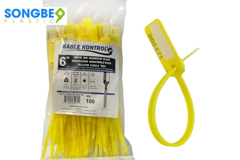 Dây rút nhựa có bảng ghi chú